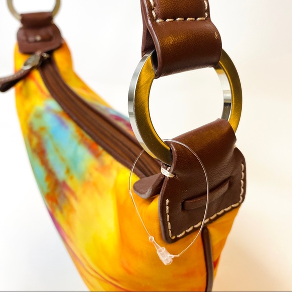 Donald J Pliner Mini Watercolor Hobo Bag flawed - Picture 9 of 16